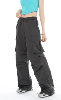 Casual Wide Leg Baggy Pockets Cargo Pants