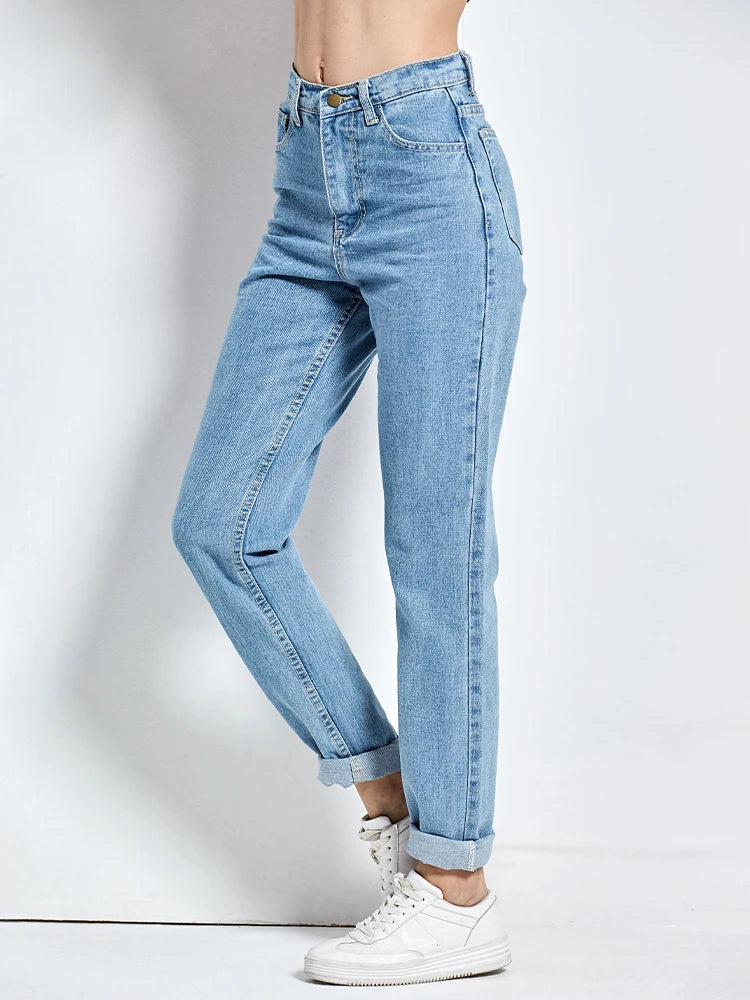 High Waist Vintage Boyfriend Jeans