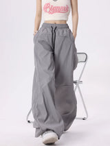 Oversized Vintage Brown Reflective Cargo Pants