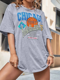 Chicago Sports Club Printed Oversized T-Shirt