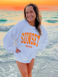 ’Sunset Hour’ Printed Sweatshirt