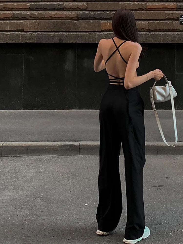 Black Halterneck Tube Top