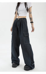 Oversized Casual Wide Leg Vintage Denim Pants