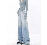 Blue Gradient Wide Leg Baggy Trouser