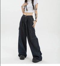 Oversized Casual Wide Leg Vintage Denim Pants