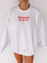 ’Take It Easy’ Loose Sweatshirt