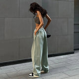 Loose Drawstring Baggy Wide Leg Sweatpants