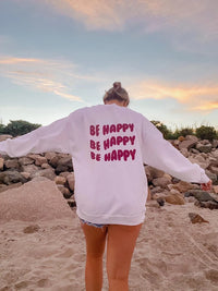 ’Be Happy Creativity’ Print Sweatshirt