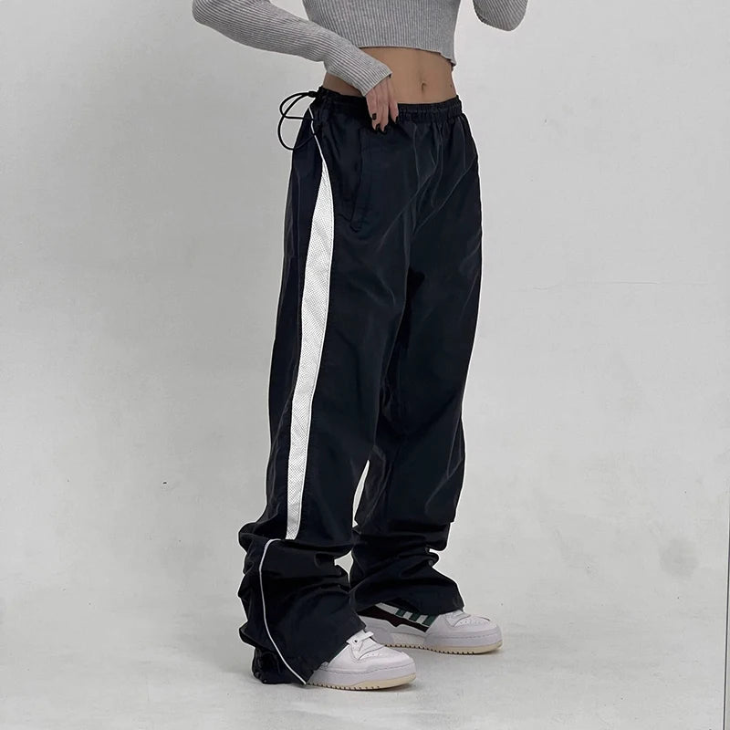 Side Stripe Contrast Color Sweatpants