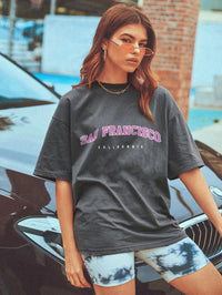 San Francisco Printed Oversized Short Sleeve T-shirt