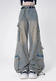 Oversized Blue High Waist Baggy Jeans