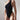 Backless One-shoulder Sleeveless Slim Fit Bodysuit - Black / S