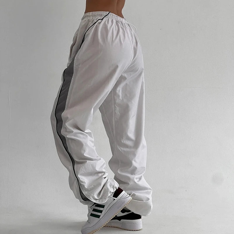 Side Stripe Contrast Color Sweatpants