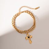 Cross Shape Pendant Bracelet