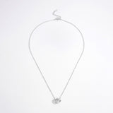 925 Sterling Silver Inlaid Zircon Heart Necklace