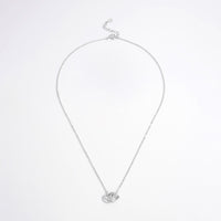 925 Sterling Silver Inlaid Zircon Heart Necklace