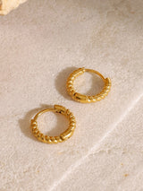 Gold-Plated Huggie Earrings