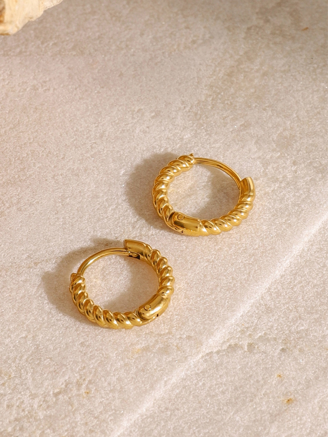 Gold-Plated Huggie Earrings