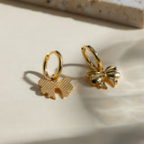 Gold-Plated Bow Earrings