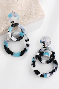 Acrylic Double-Hoop Earrings