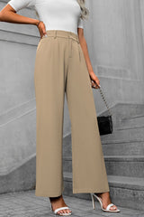 Pocketed High Waist Pants