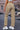 Elastic Waist Cargo Pants - Tan / XS